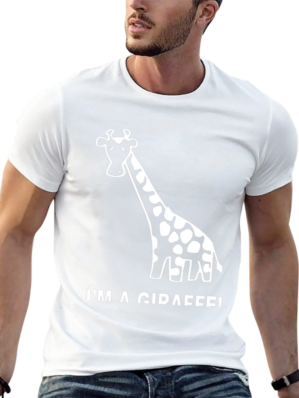 Im a Giraffe! Black Novelty T-Shirt
