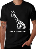Im a Giraffe! Black Novelty T-Shirt