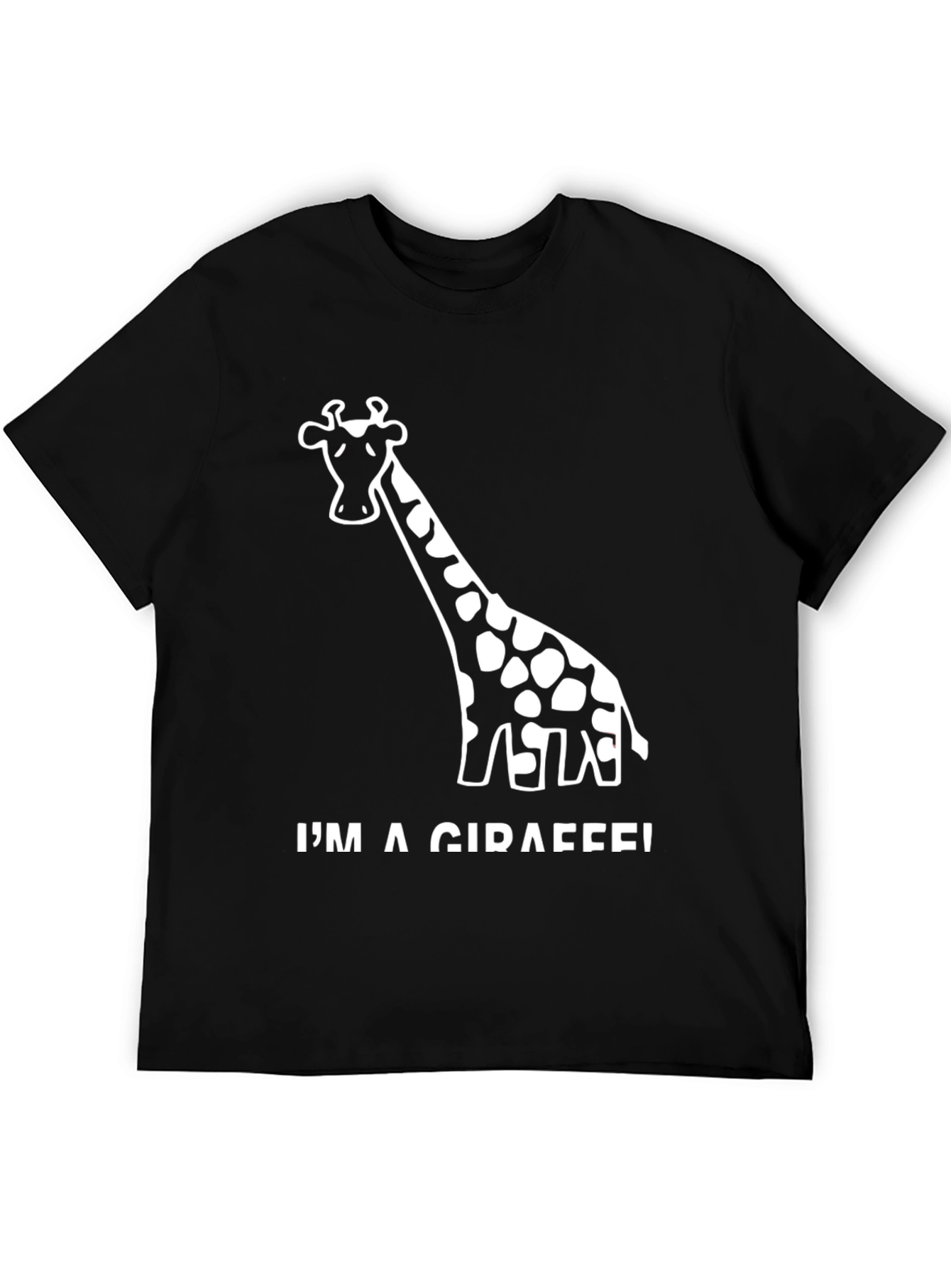 Im a Giraffe! Black Novelty T-Shirt