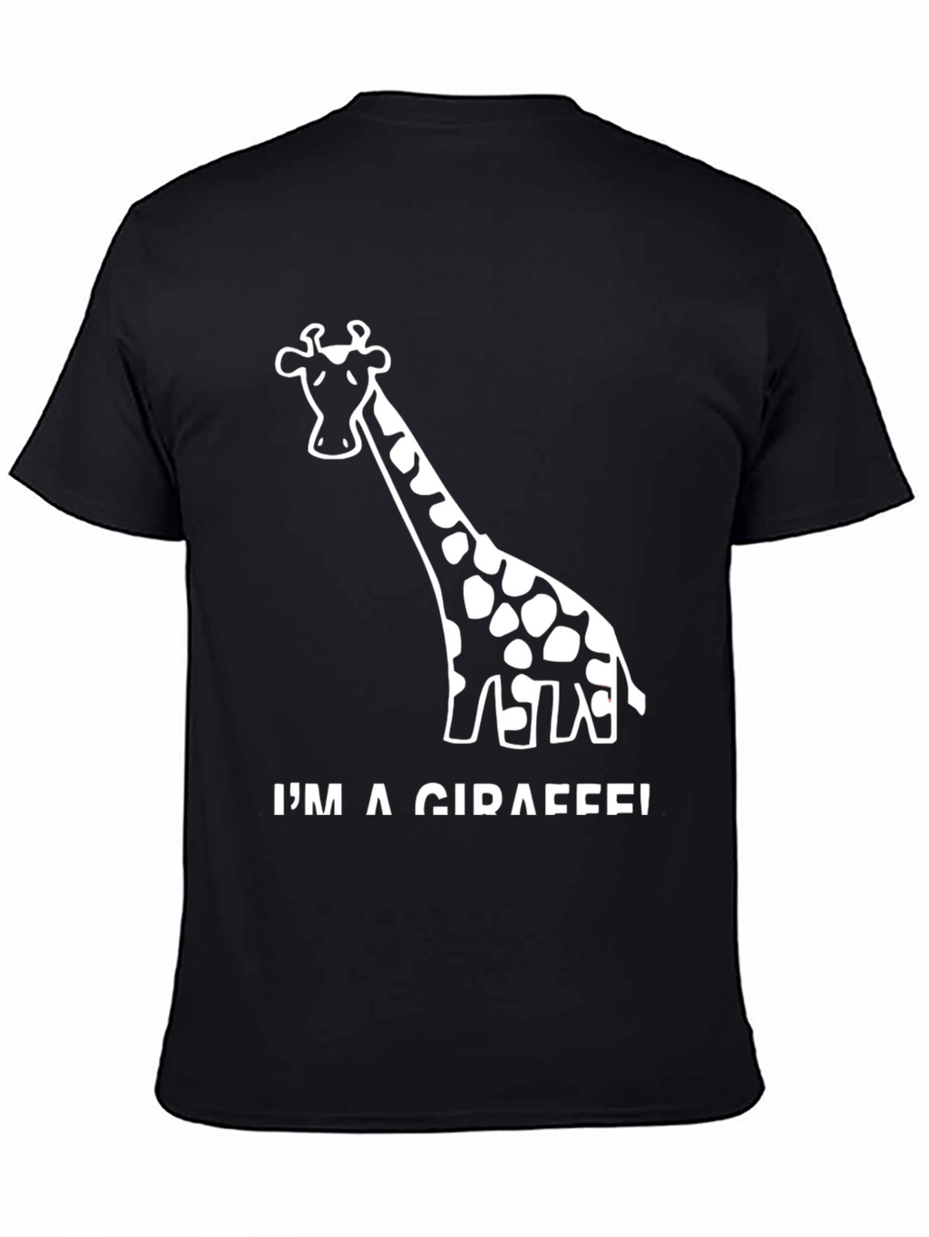 Im a Giraffe! Black Novelty T-Shirt