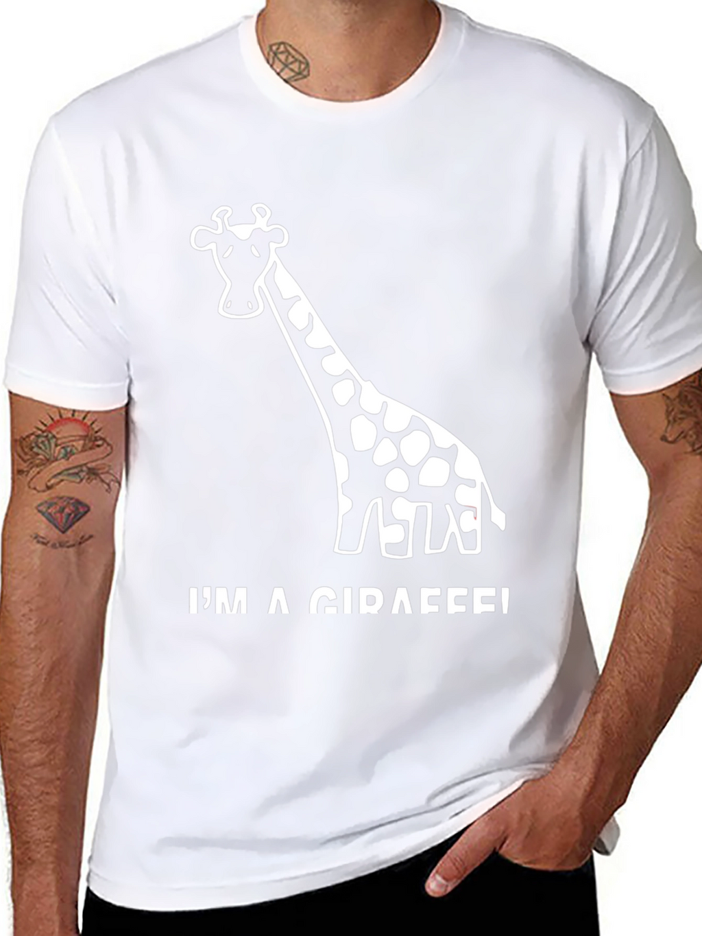 Im a Giraffe! Black Novelty T-Shirt