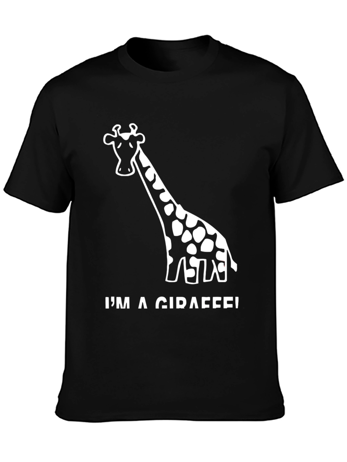 Im a Giraffe! Black Novelty T-Shirt