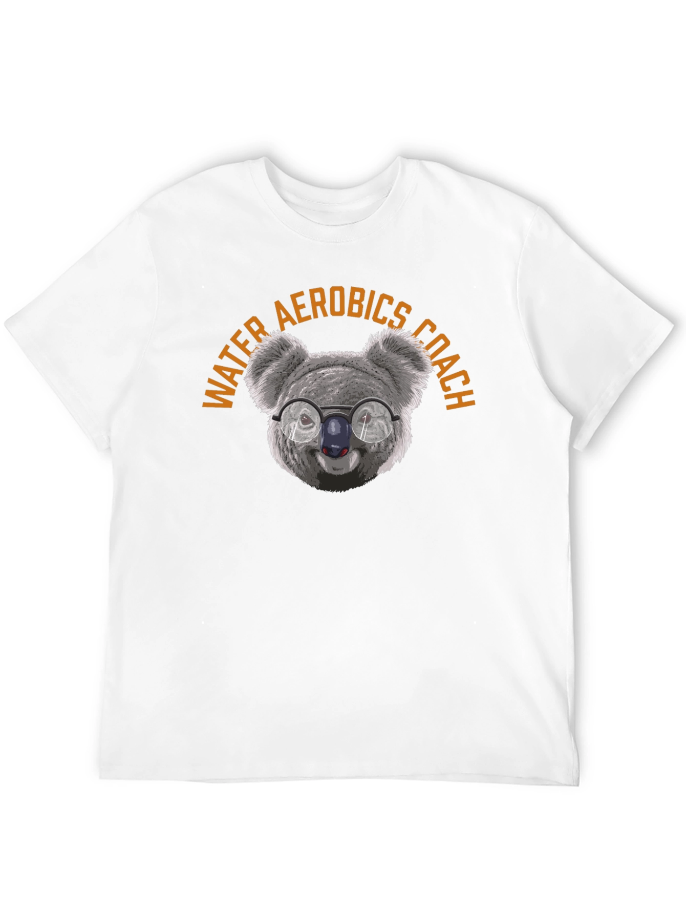 Water Aerobics Coach T-Shirt: Koala with Glasses