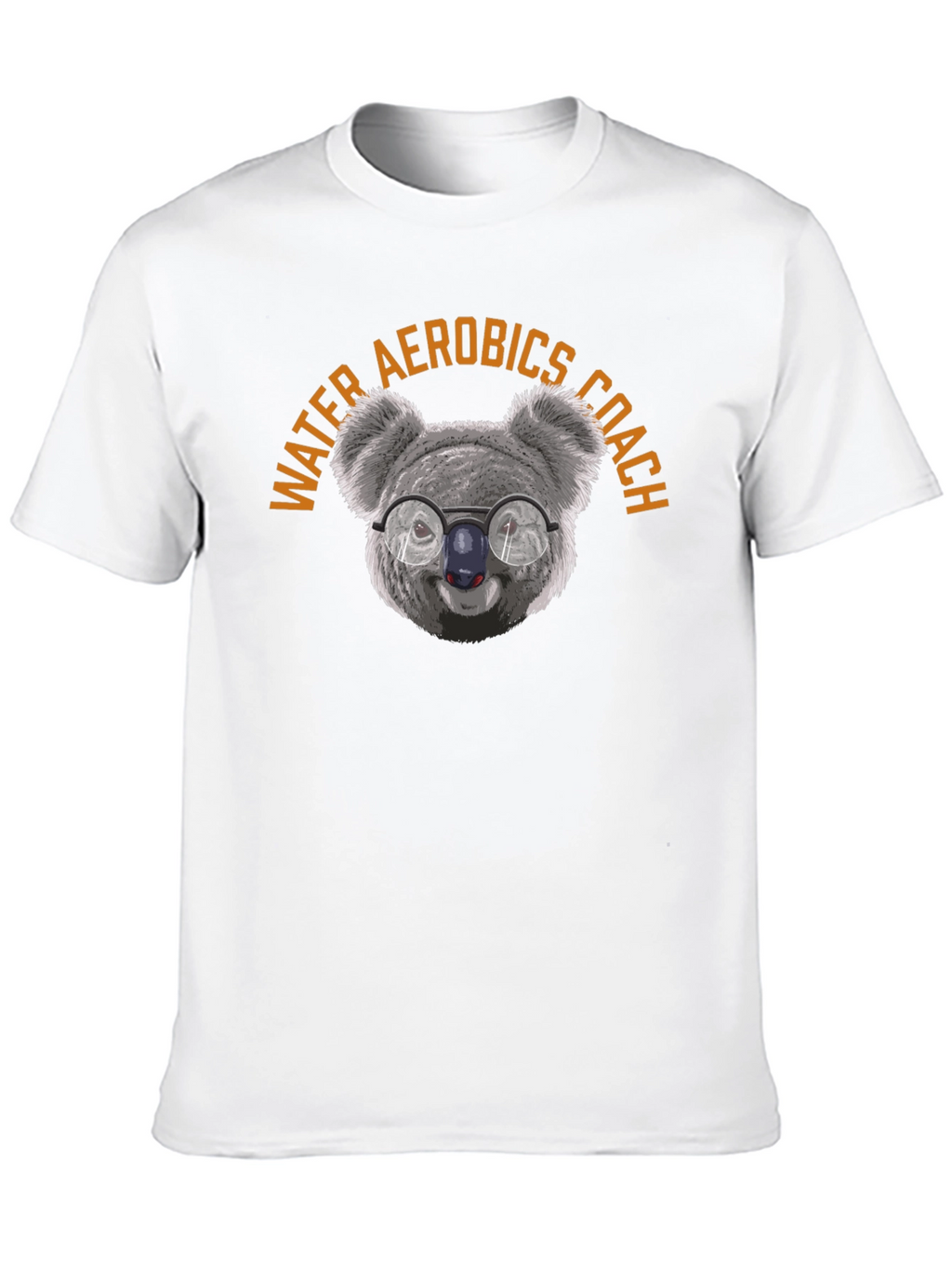 Water Aerobics Coach T-Shirt: Koala with Glasses