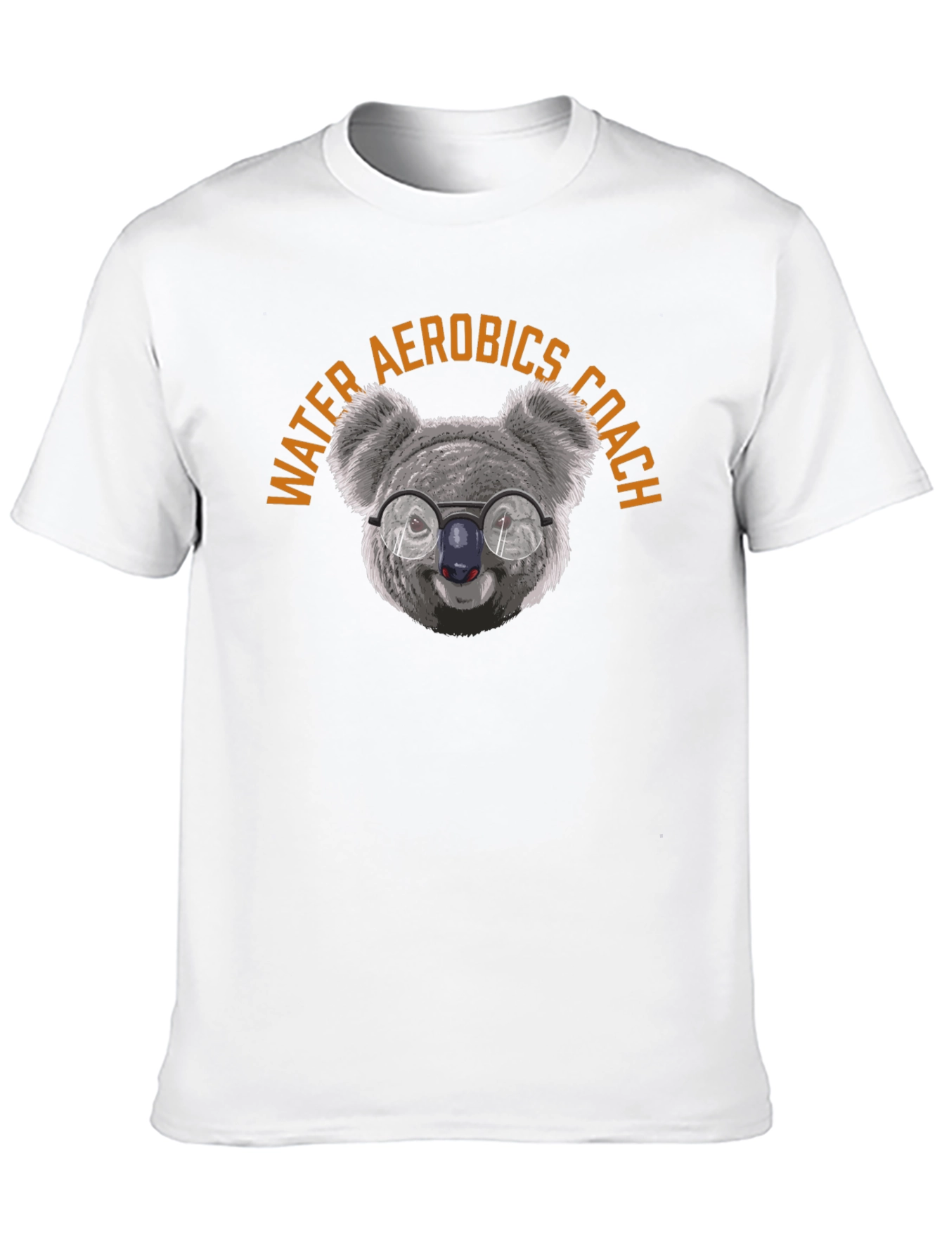 Water Aerobics Coach T-Shirt: Koala with Glasses