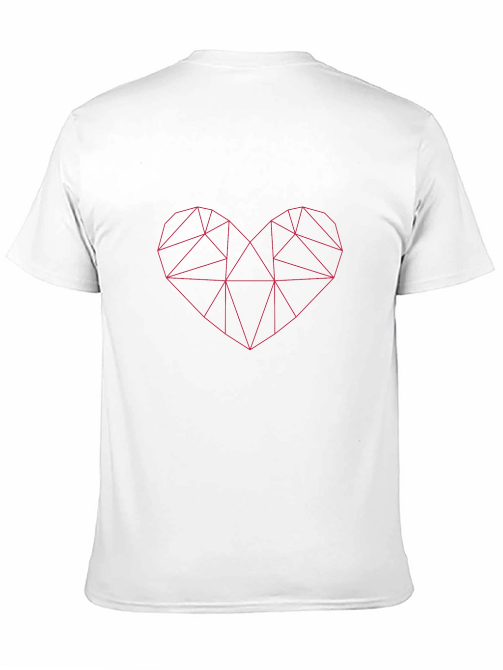 Geometric Heart Graphic Tee - Modern Style
