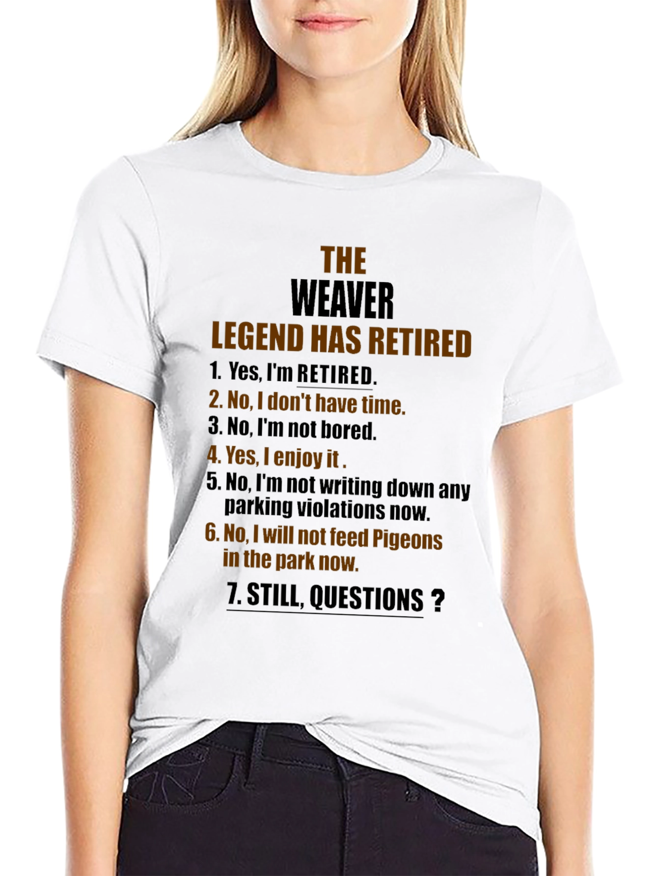 The Weaver Legend Retired Graphic T-Shirt