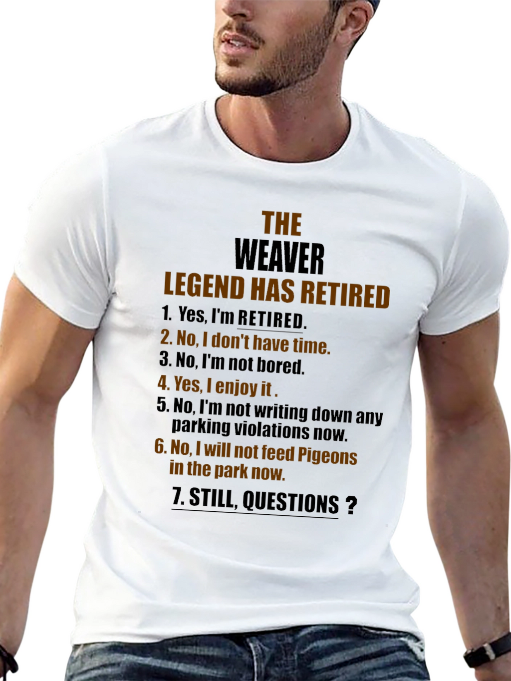 The Weaver Legend Retired Graphic T-Shirt