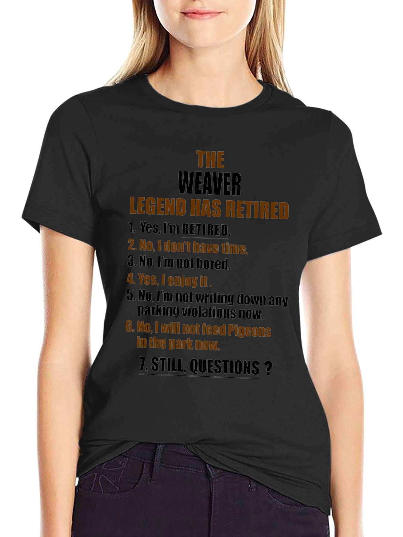 The Weaver Legend Retired Graphic T-Shirt