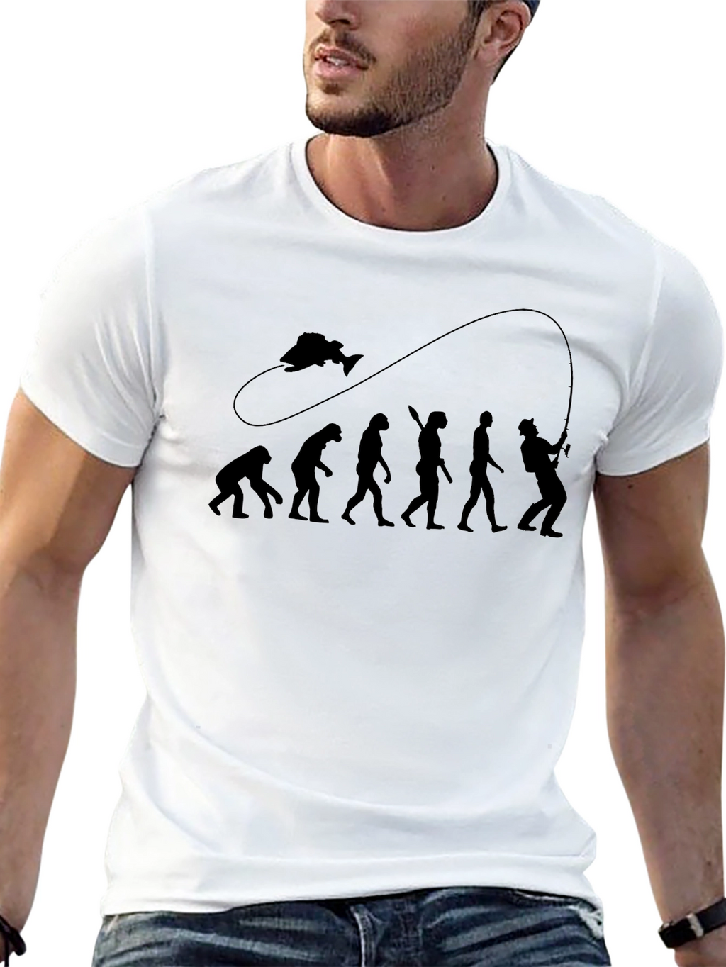 Evolution of Fishing T-Shirt