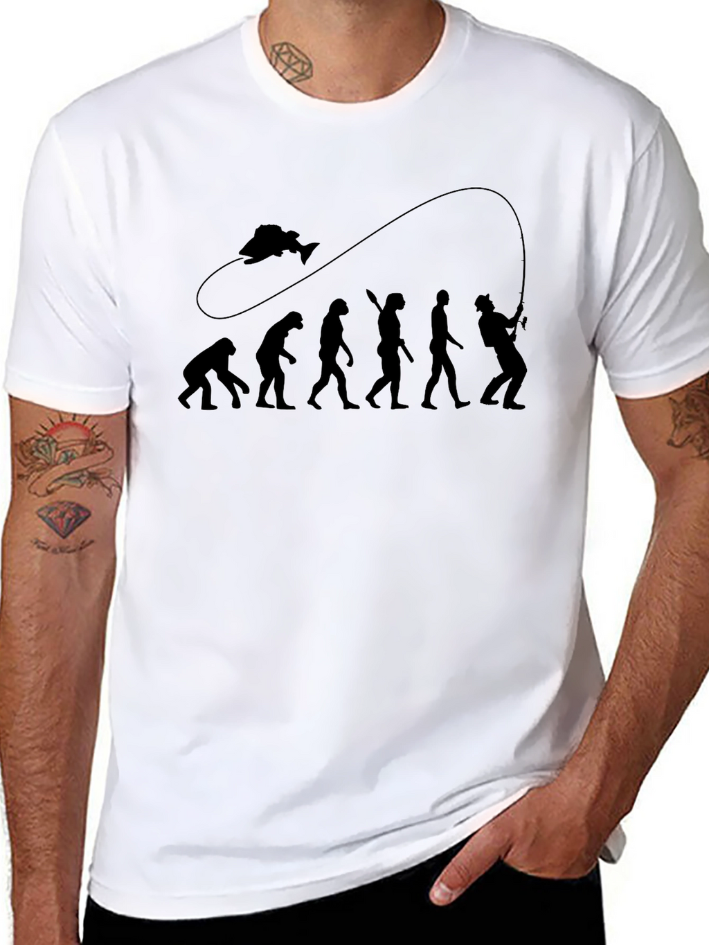 Evolution of Fishing T-Shirt