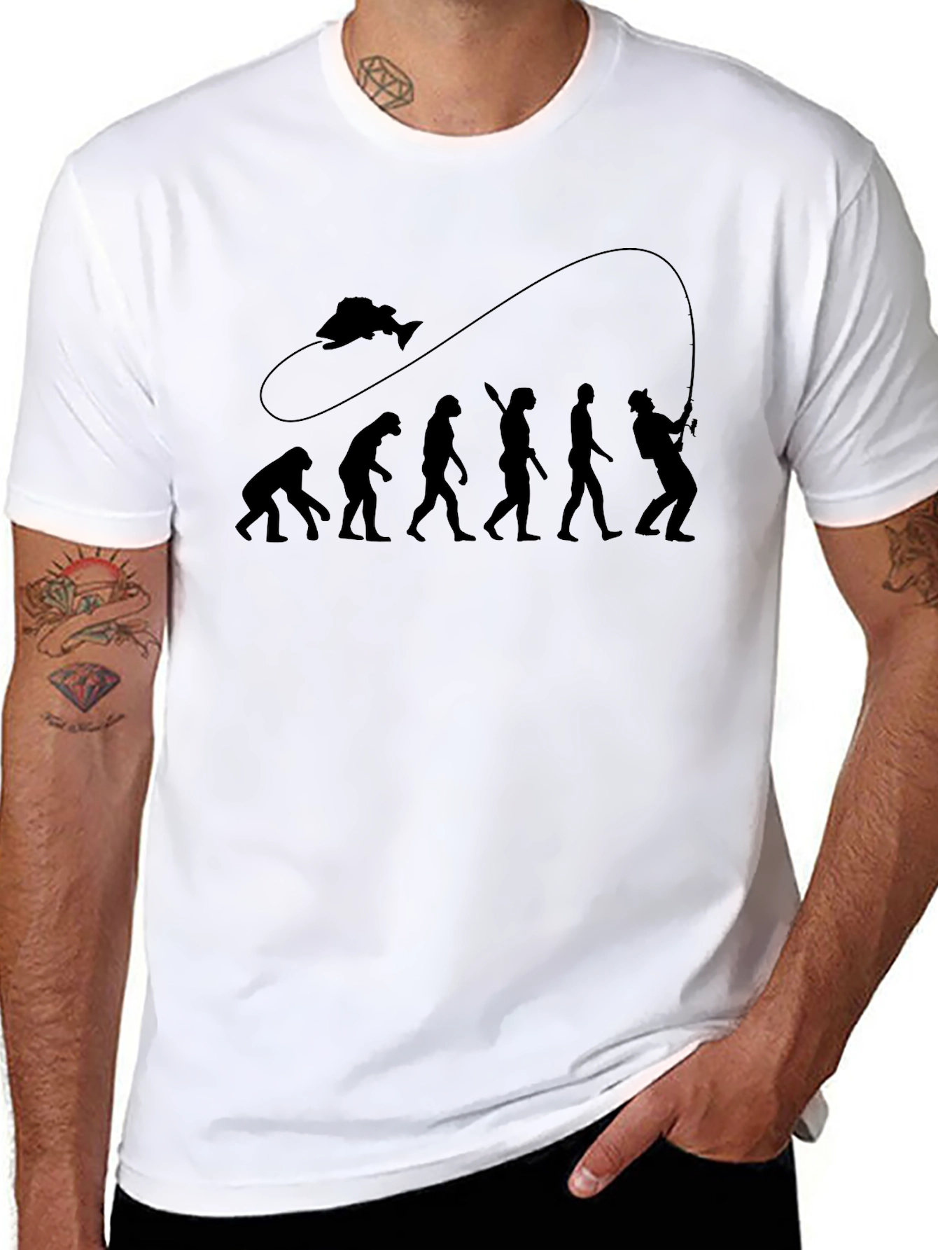 Evolution of Fishing T-Shirt