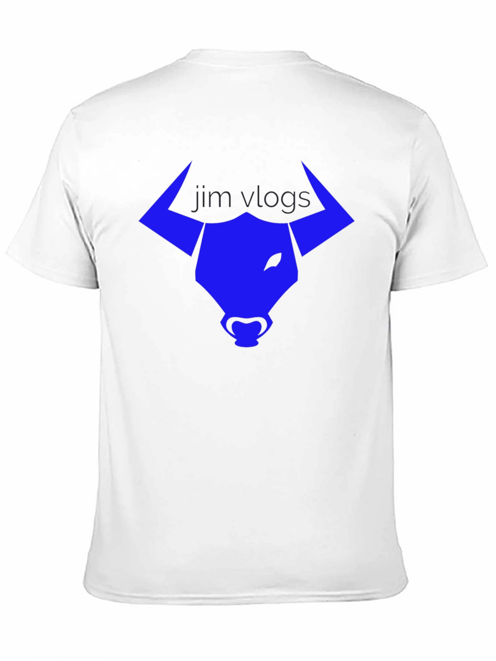 Jim Vlogs Bull Logo Black T-Shirt