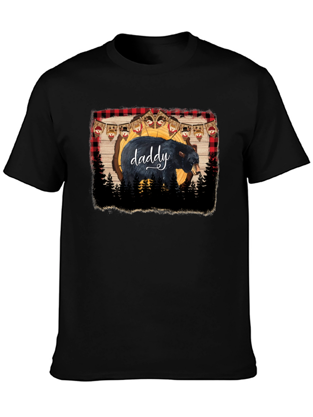 Daddy Bear Black T-Shirt