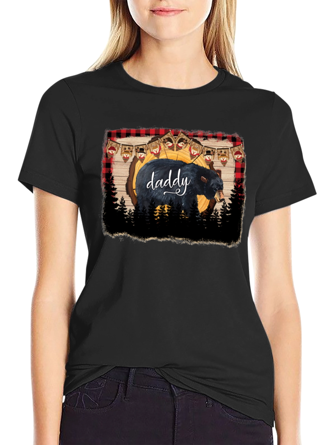 Daddy Bear Black T-Shirt