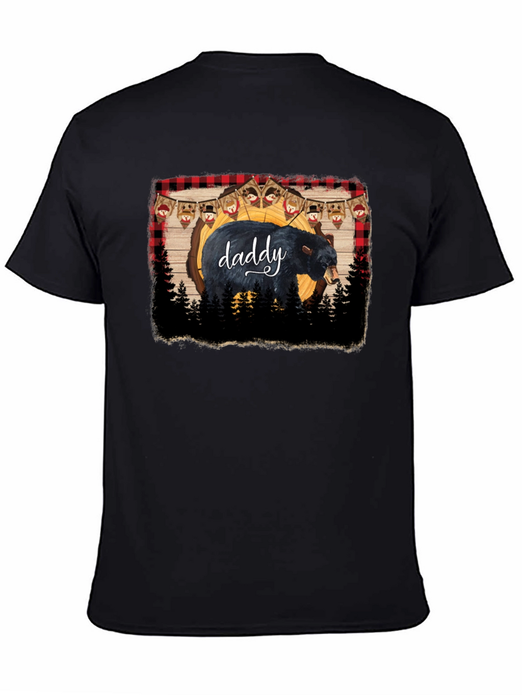 Daddy Bear Black T-Shirt