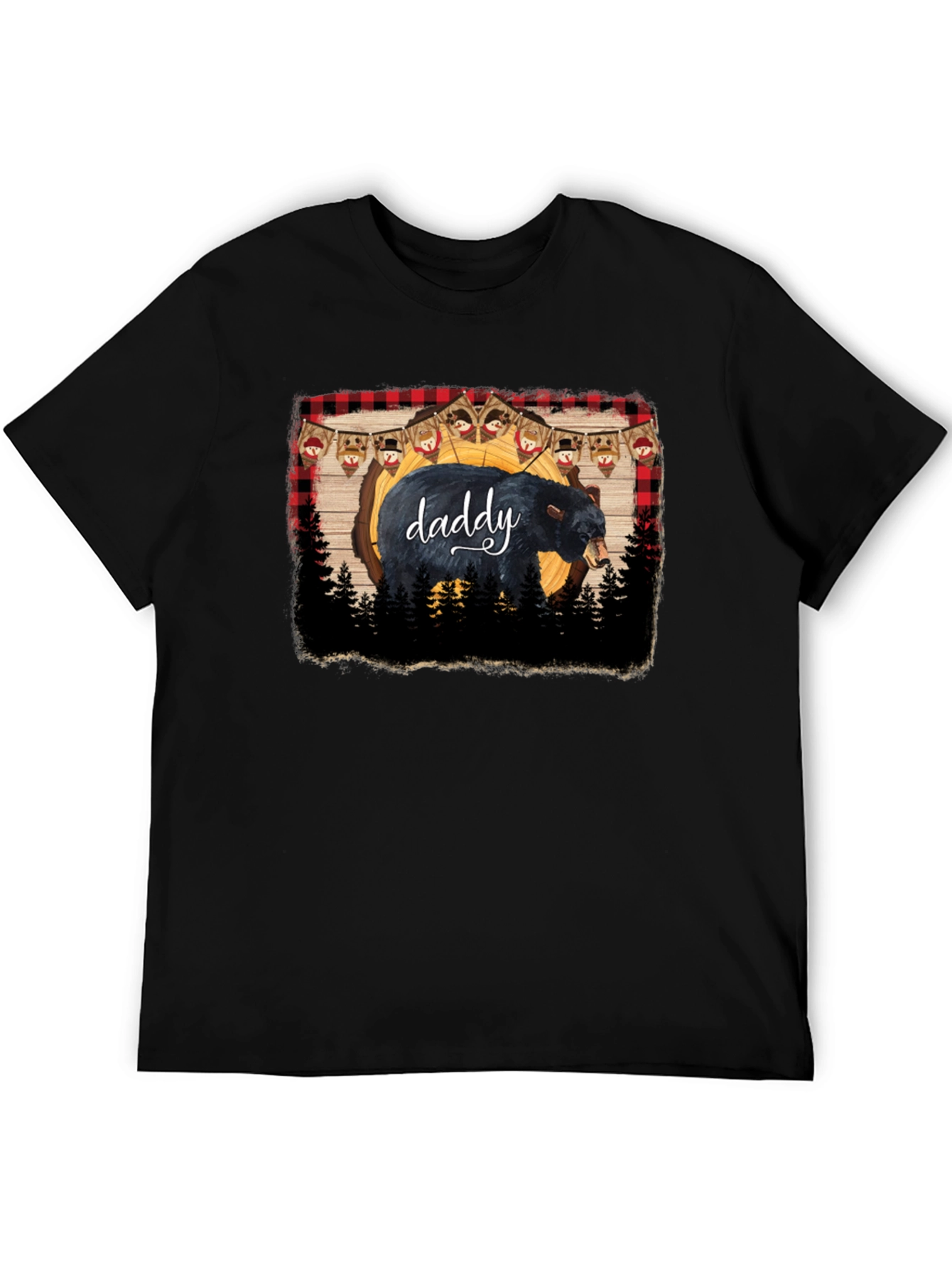 Daddy Bear Black T-Shirt