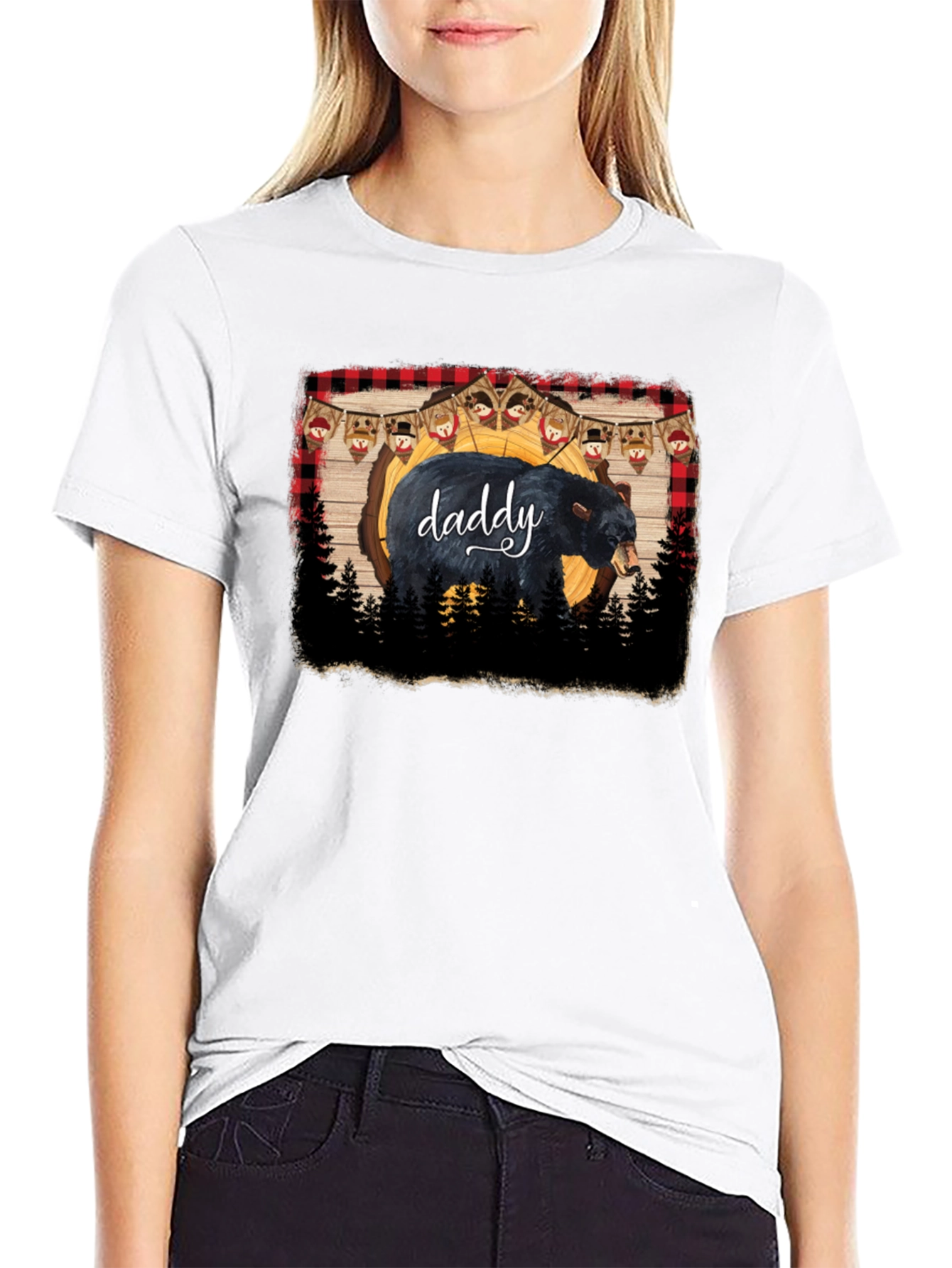 Daddy Bear Black T-Shirt