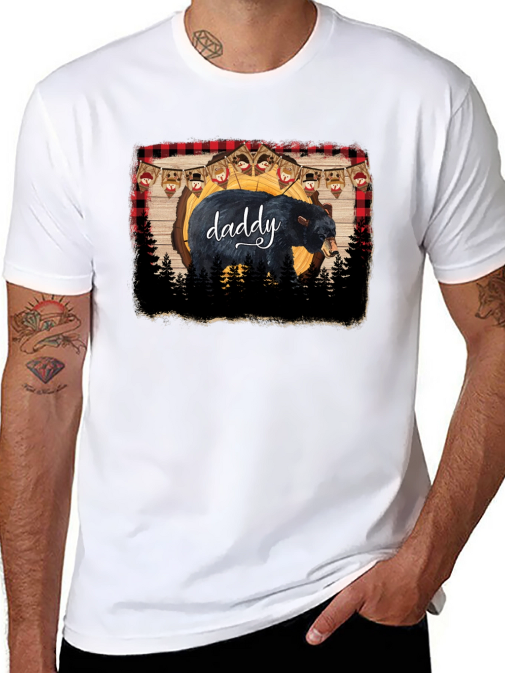 Daddy Bear Black T-Shirt