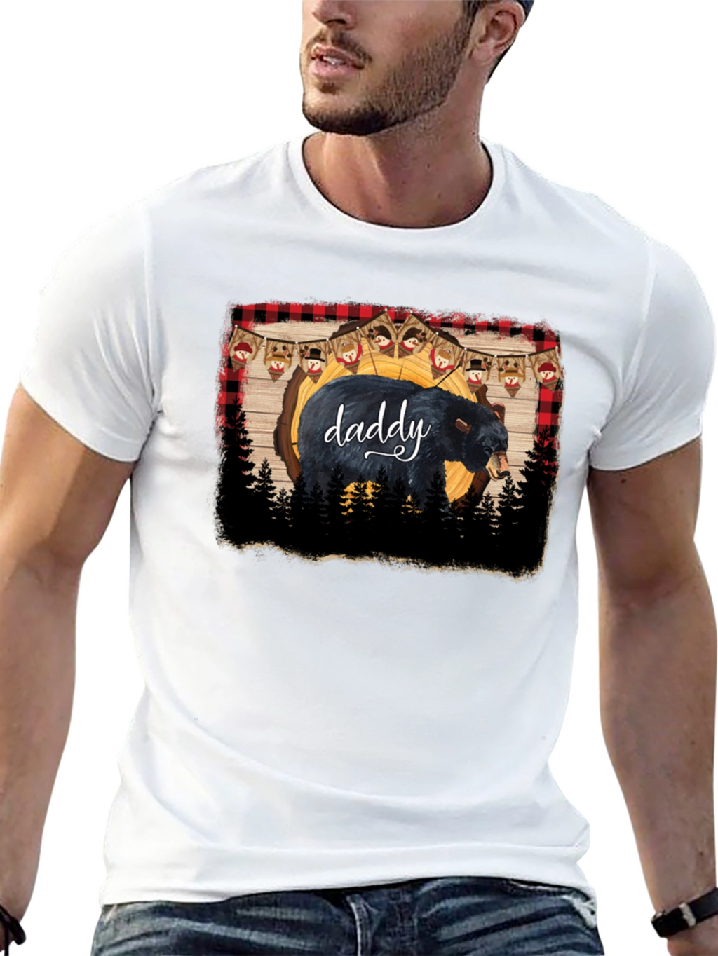 Daddy Bear Black T-Shirt