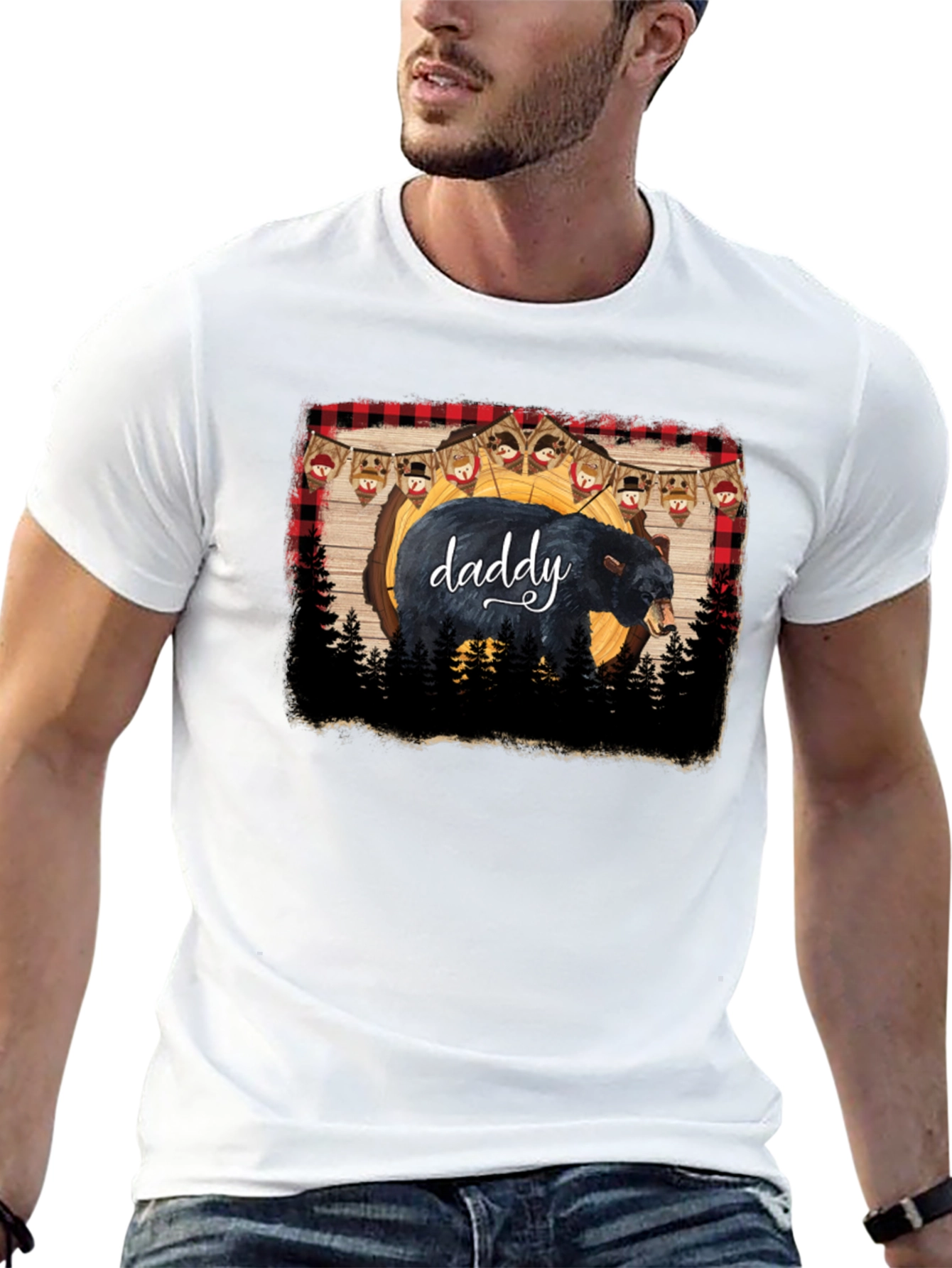 Daddy Bear Black T-Shirt