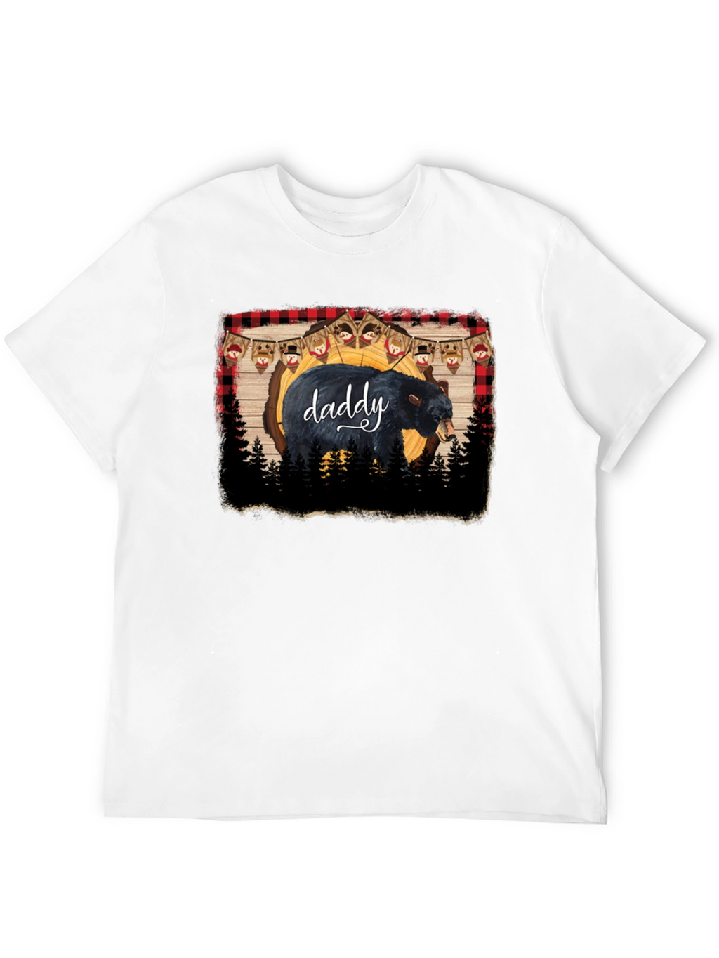 Daddy Bear Black T-Shirt