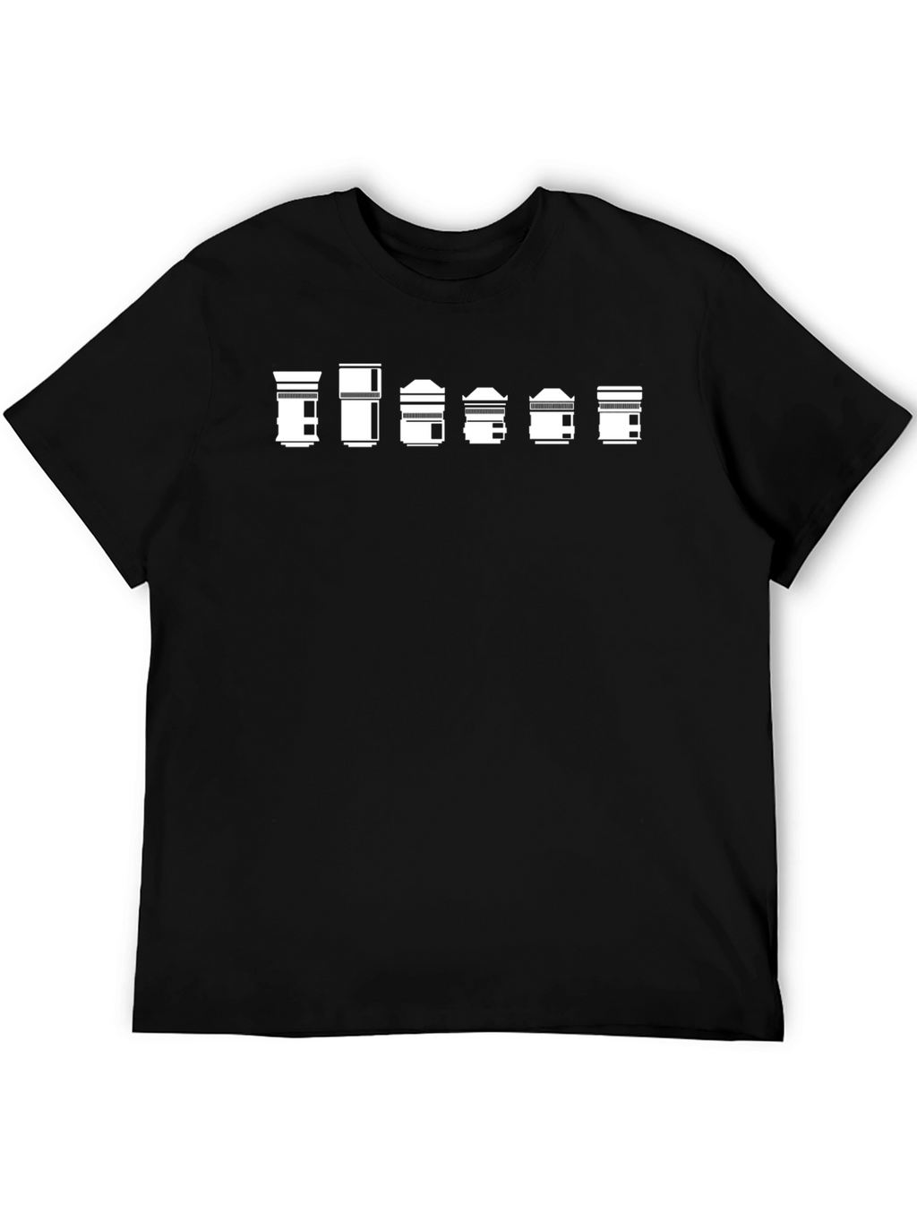 Lens Array Black T-Shirt - Photography Gift