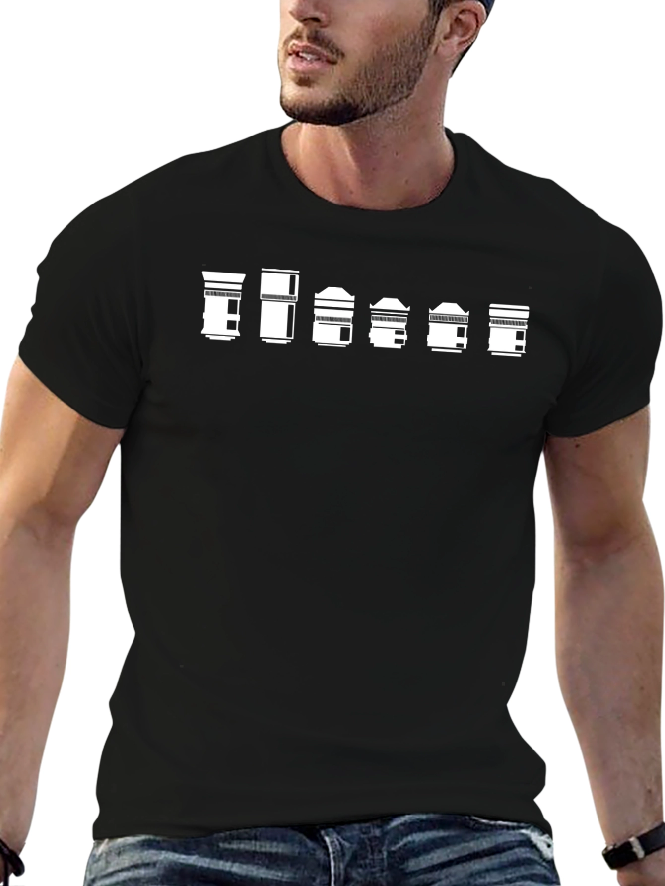 Lens Array Black T-Shirt - Photography Gift