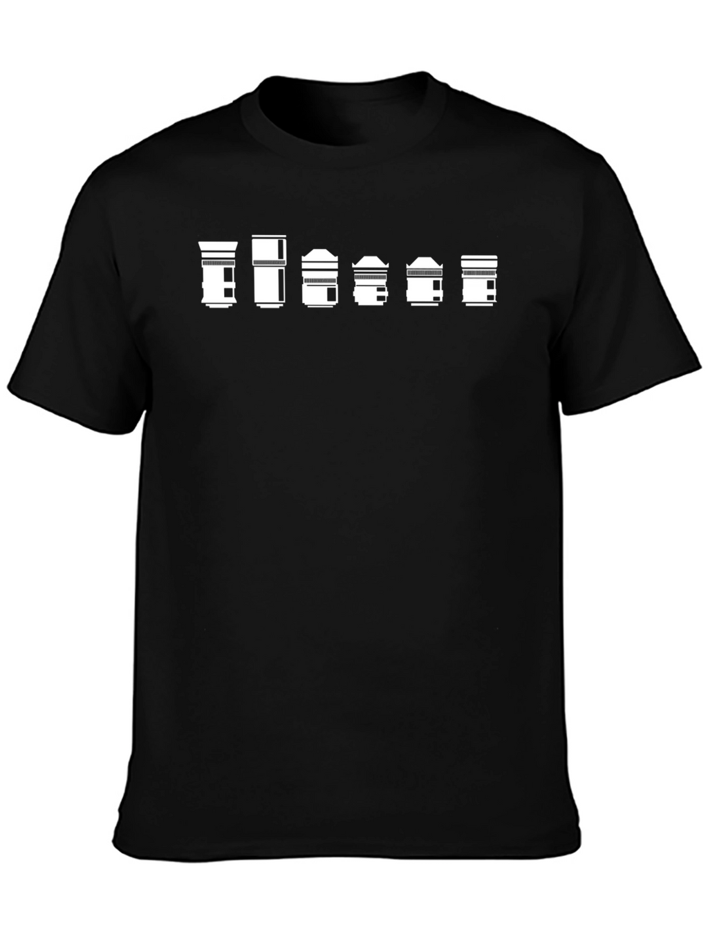 Lens Array Black T-Shirt - Photography Gift