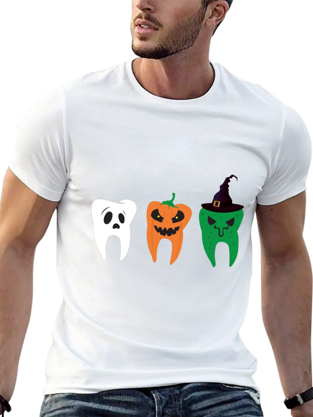 Halloween Dentist Tee: Spooky Tooth Design