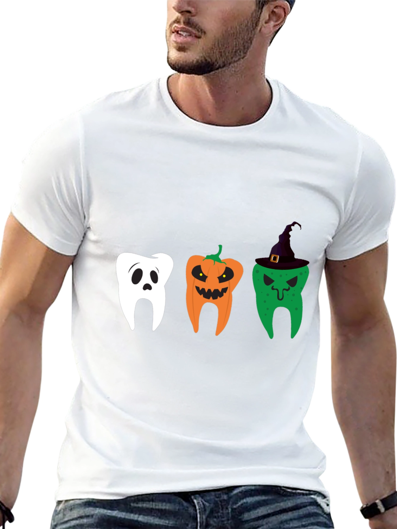 Halloween Dentist Tee: Spooky Tooth Design