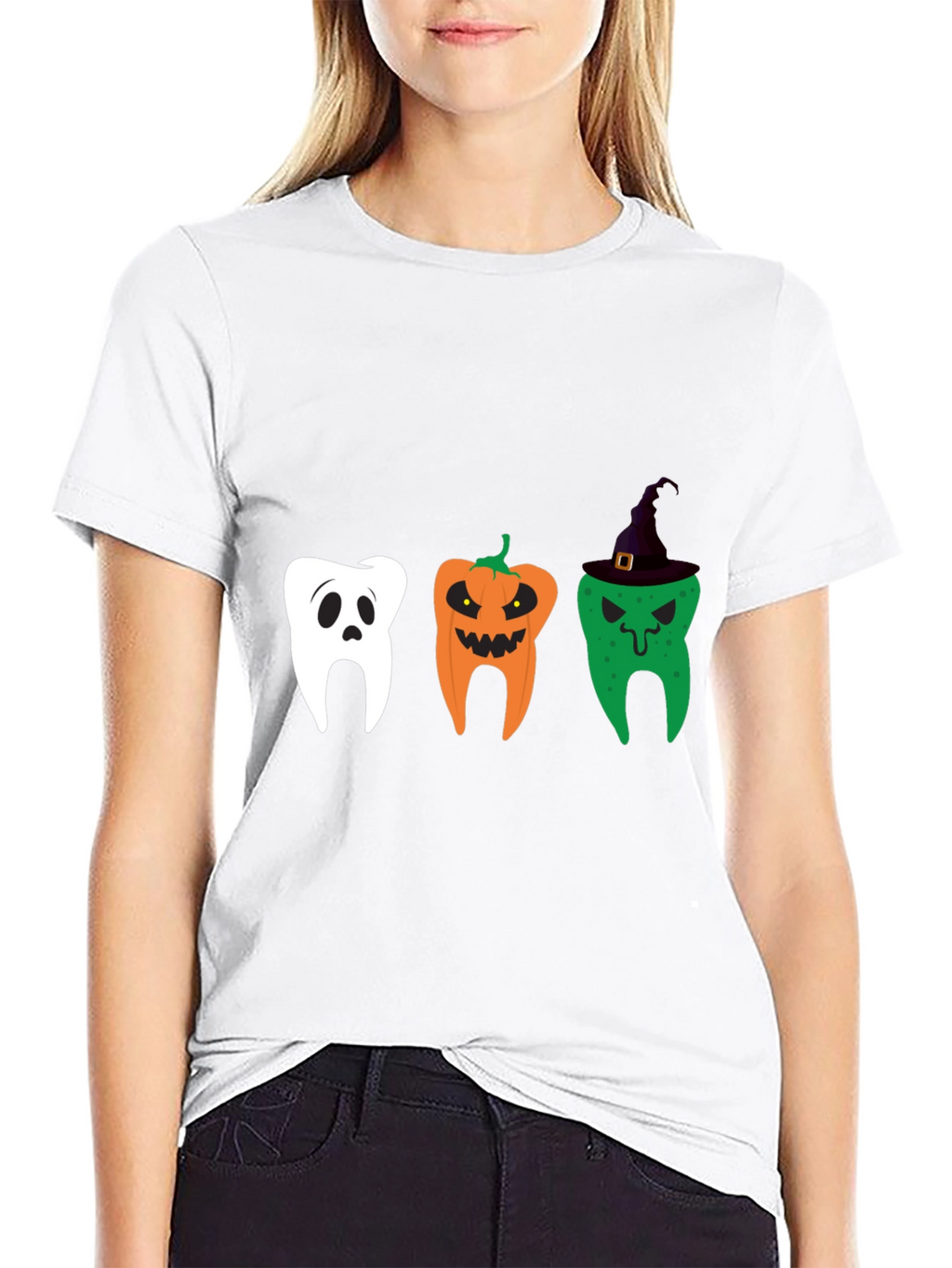 Halloween Dentist Tee: Spooky Tooth Design