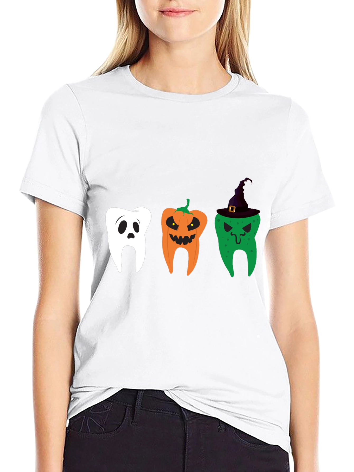 Halloween Dentist Tee: Spooky Tooth Design