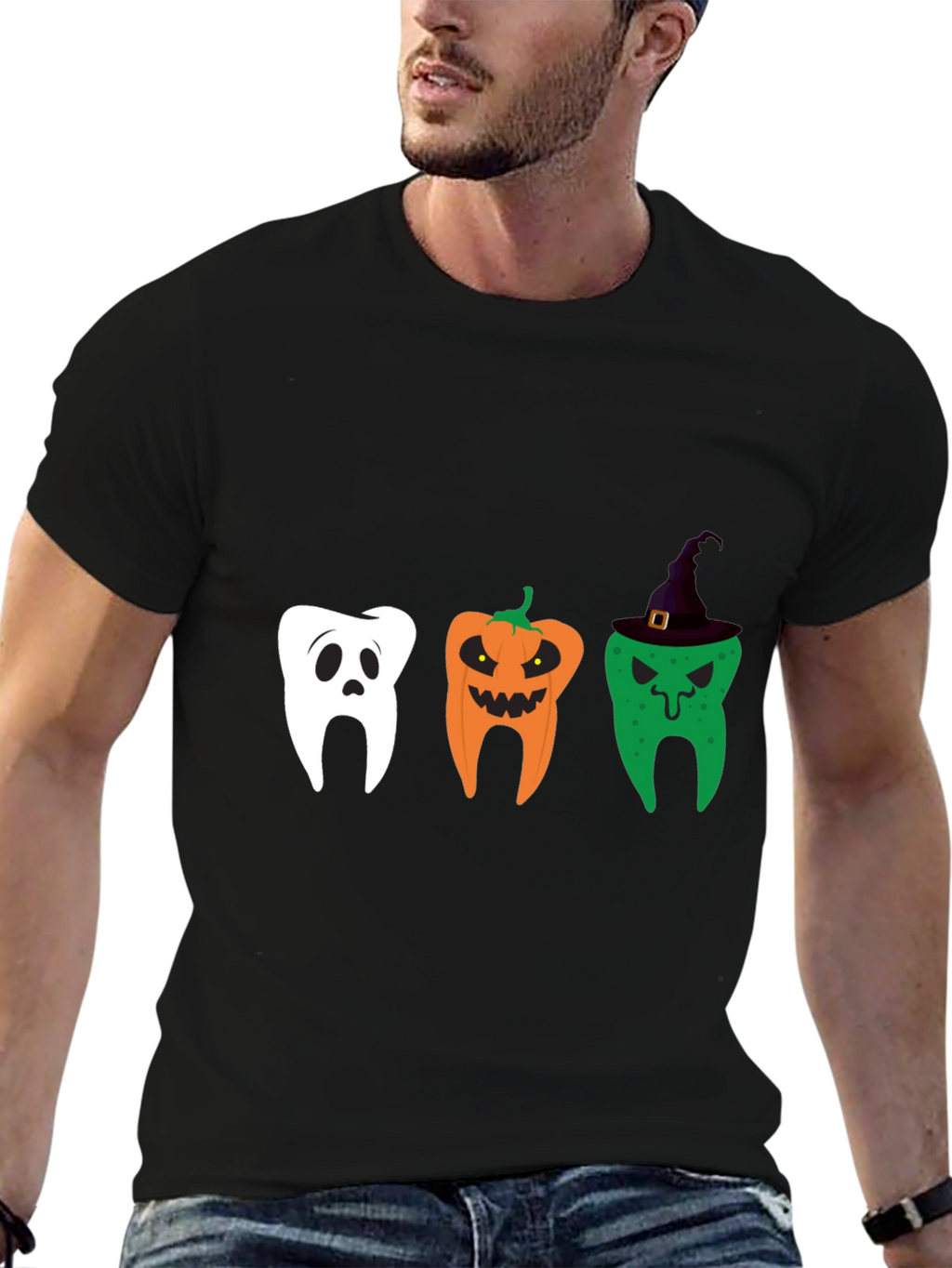 Halloween Dentist Tee: Spooky Tooth Design