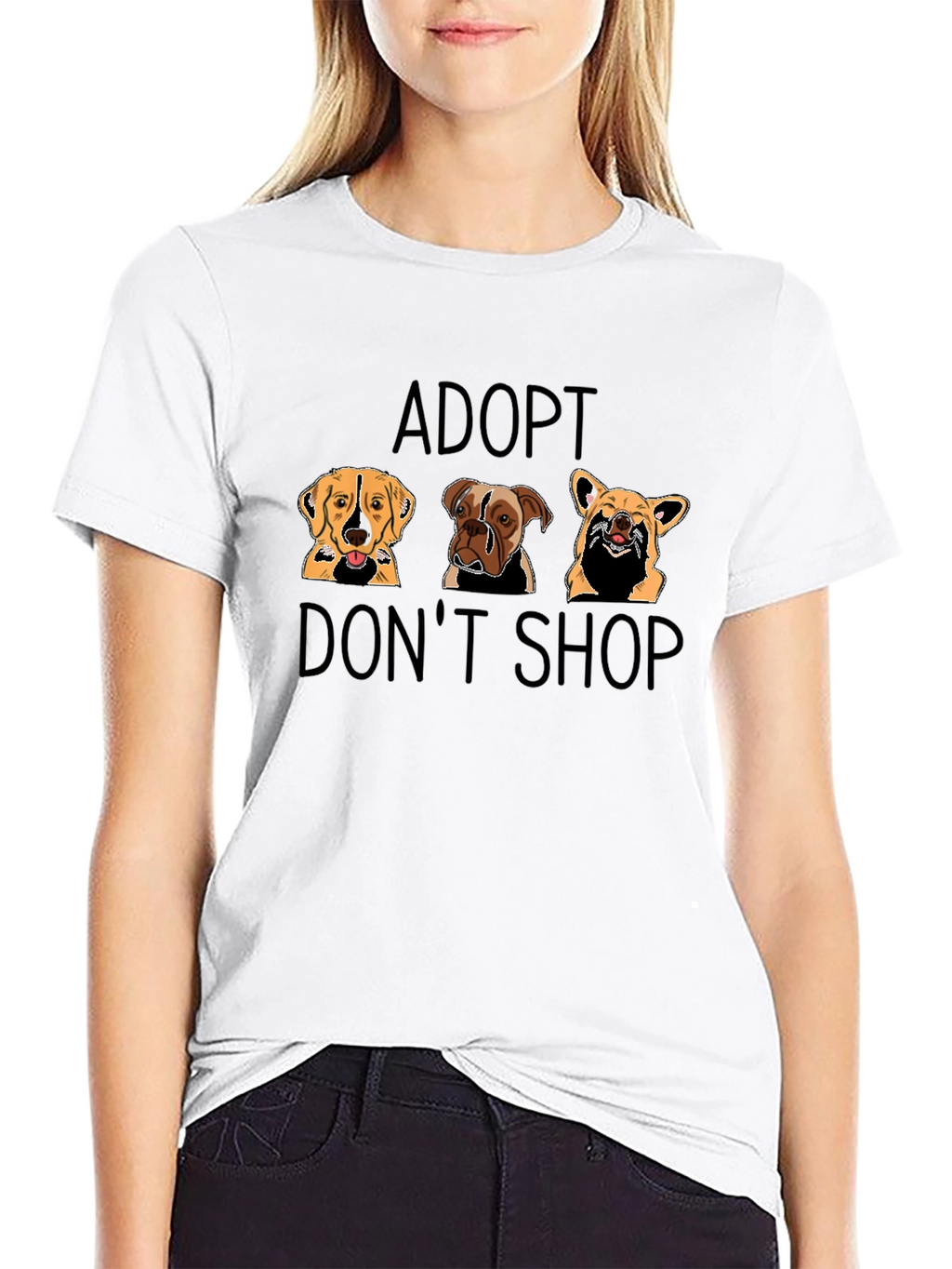 Adopt Dont Shop Graphic T-Shirt