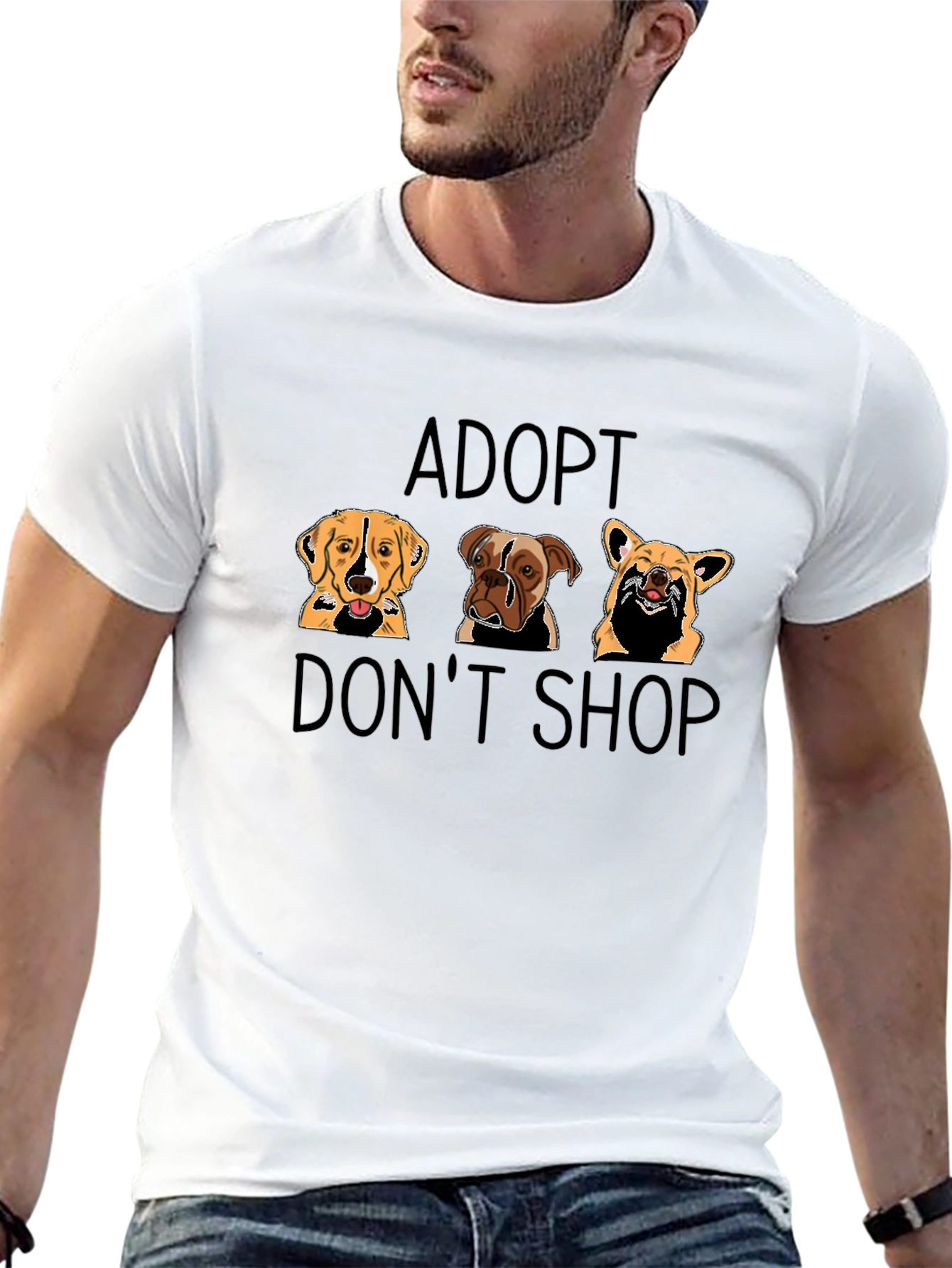 Adopt Dont Shop Graphic T-Shirt