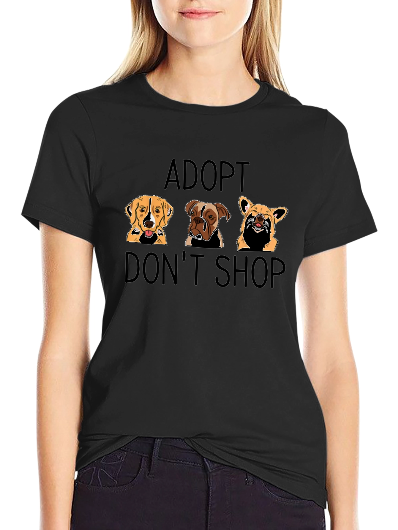 Adopt Dont Shop Graphic T-Shirt