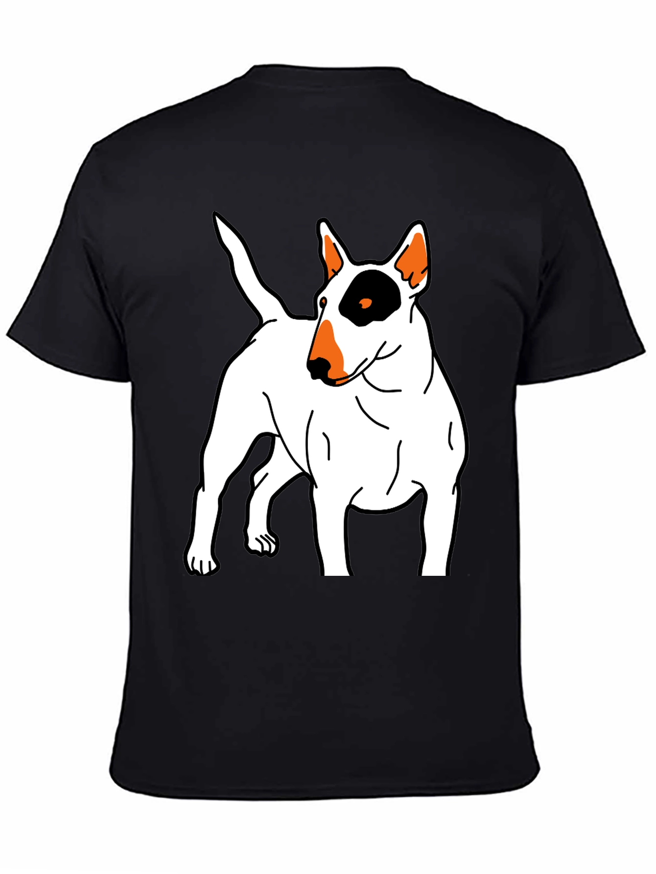 Bull Terrier Graphic Tee - Unisex Black T-Shirt