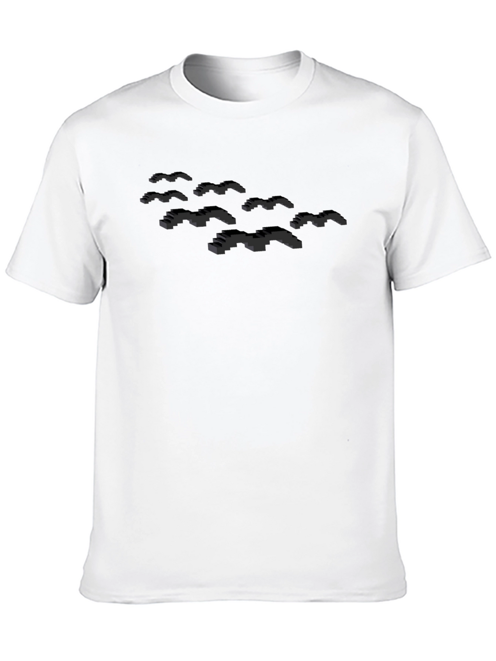 Pixel Bats Black T-Shirt - Gamer Style