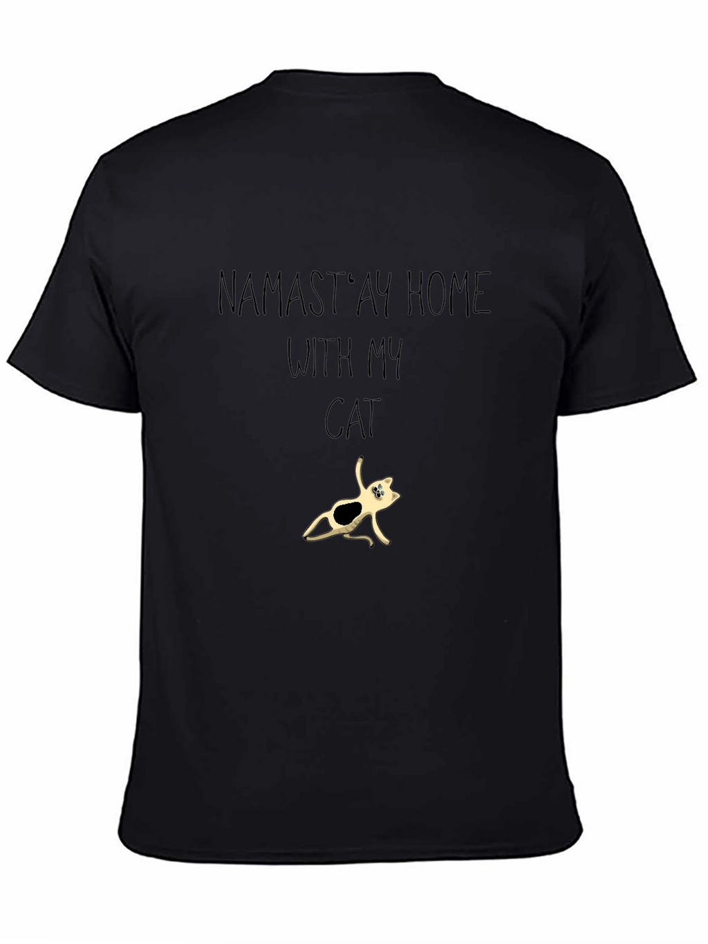 Namastay Home With My Cat T-Shirt