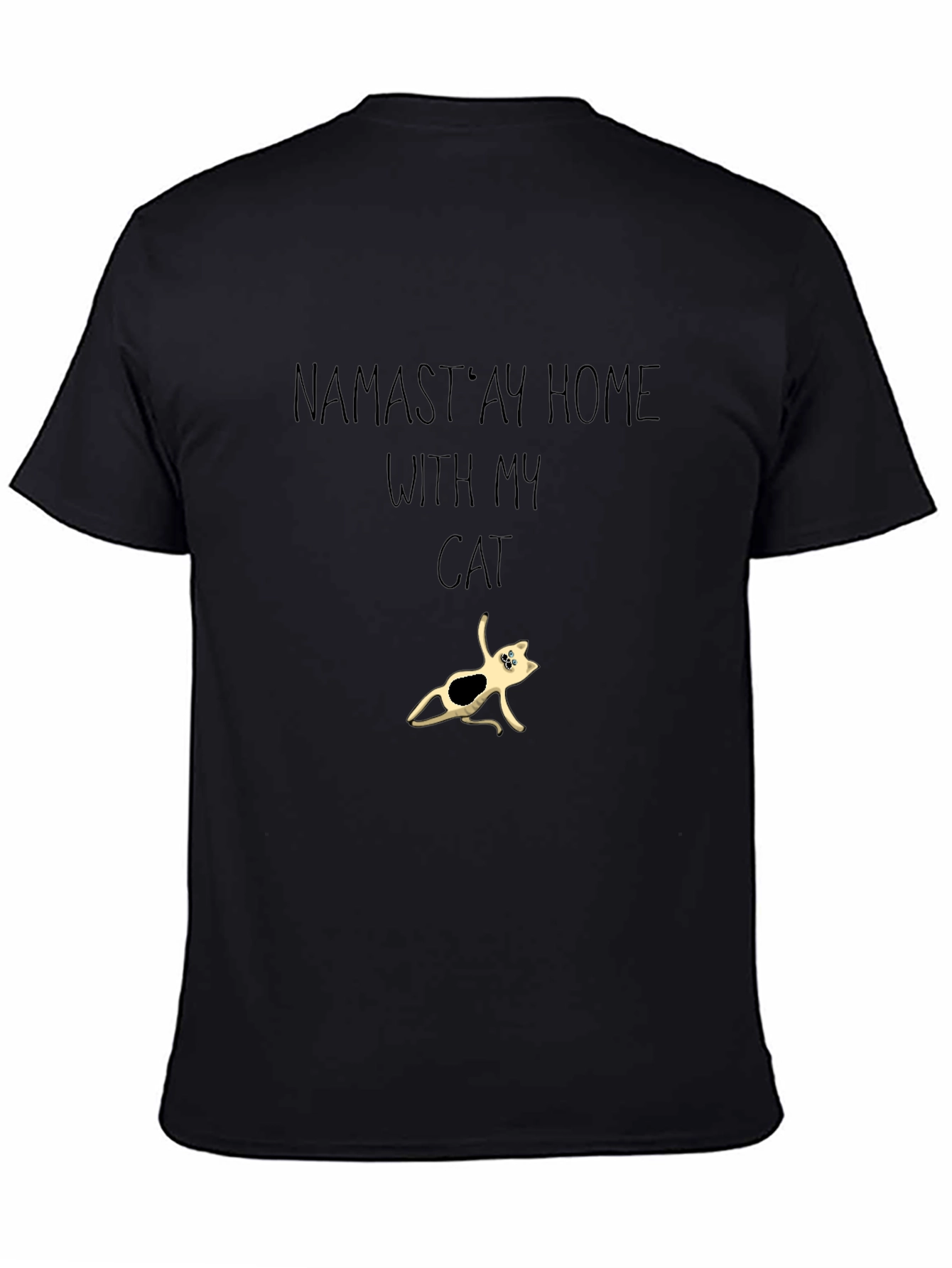 Namastay Home With My Cat T-Shirt
