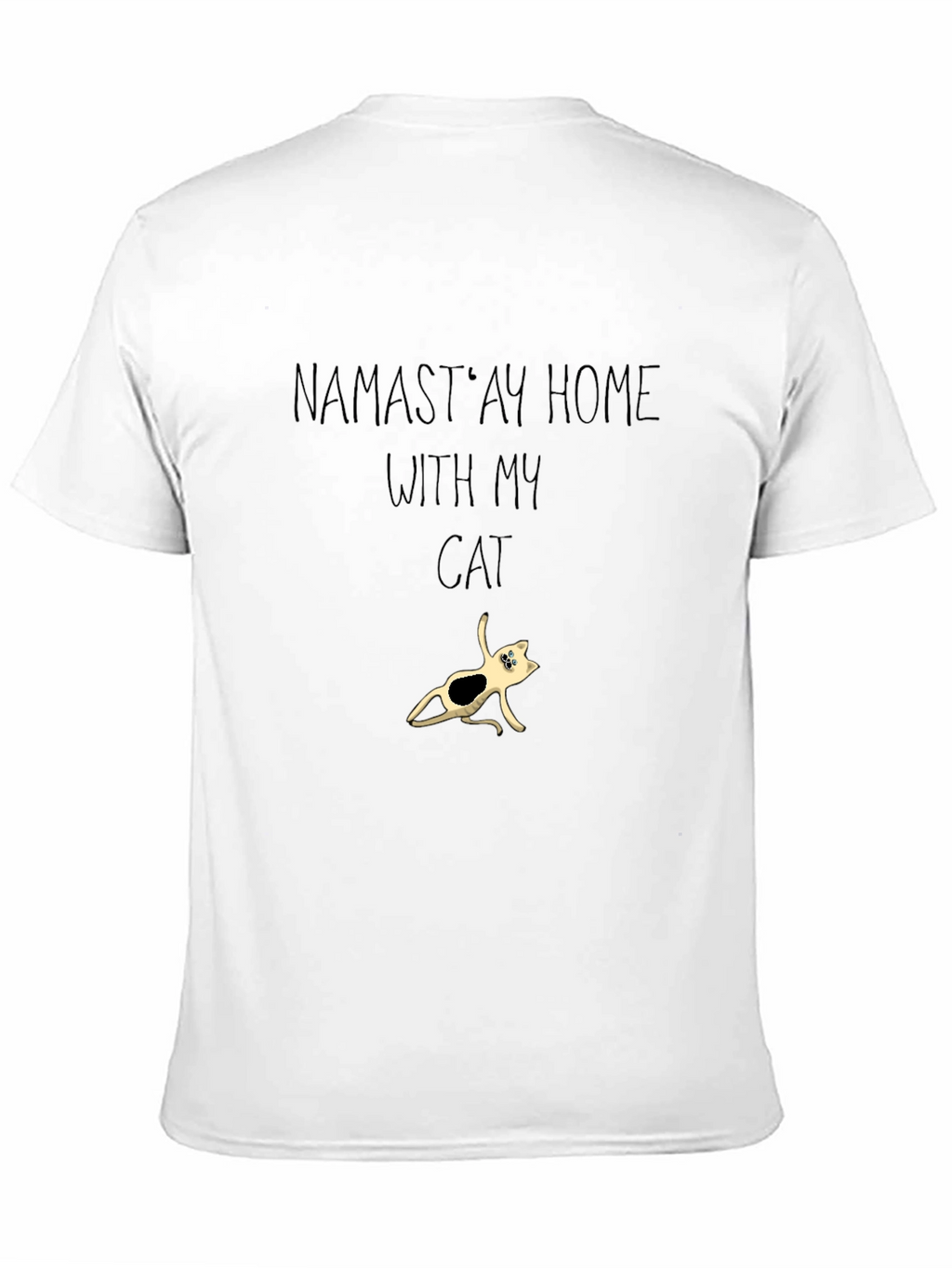 Namastay Home With My Cat T-Shirt