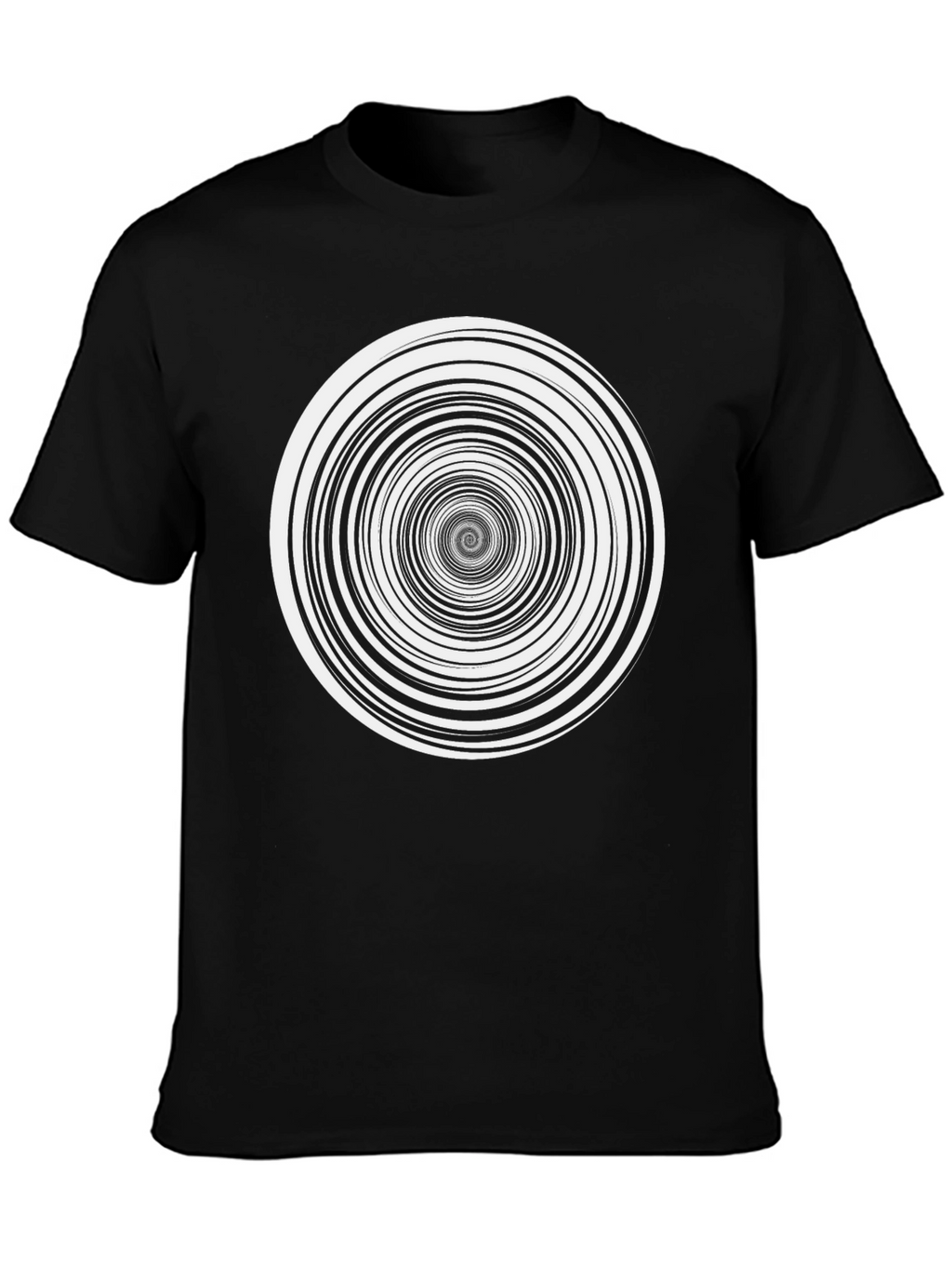 Hypnotic Spiral Graphic Print Tee