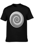 Hypnotic Spiral Graphic Print Tee