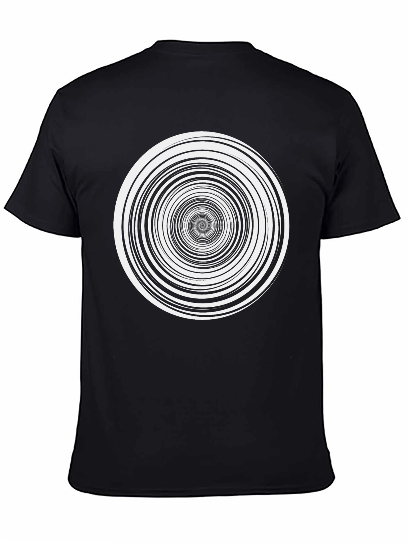 Hypnotic Spiral Graphic Print Tee