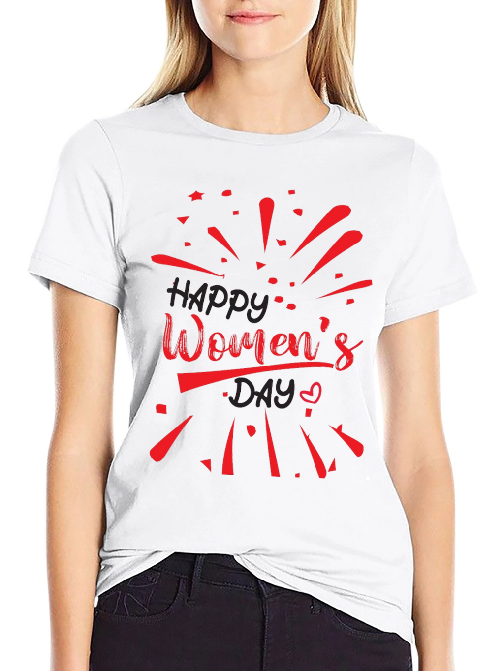Womens Day Black Tee
