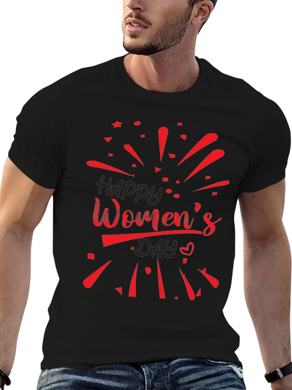 Womens Day Black Tee