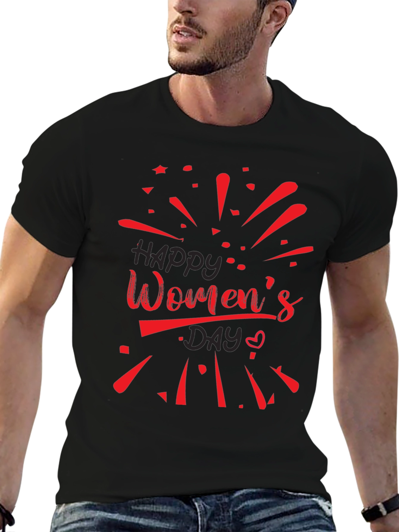 Womens Day Black Tee