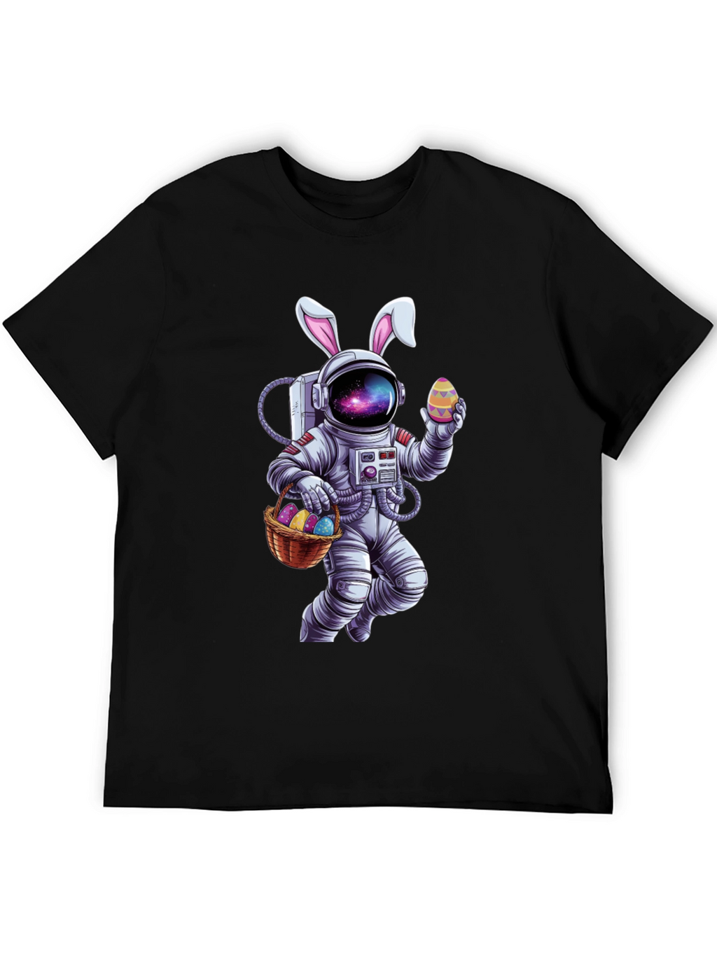 Easter Astronaut T-Shirt - Galaxy Bunny Space Tee