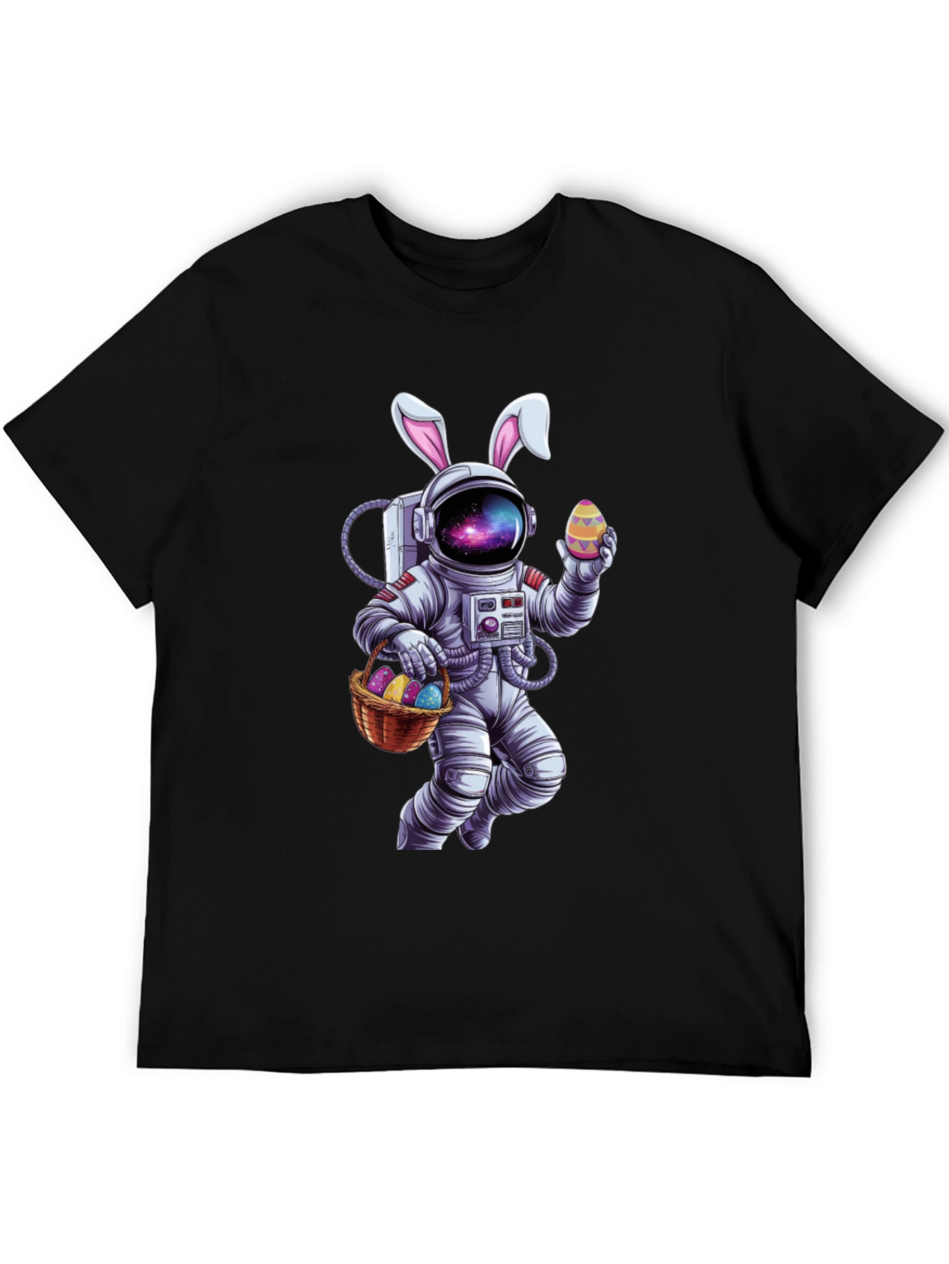 Easter Astronaut T-Shirt - Galaxy Bunny Space Tee
